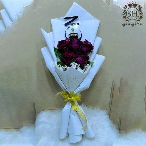 باقة ورد صناعي جوري احمر