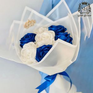 باقة ورد ساتان ملون