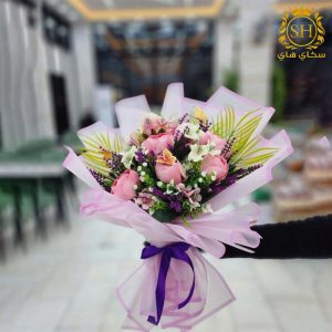 باقة ورد صناعي توليب