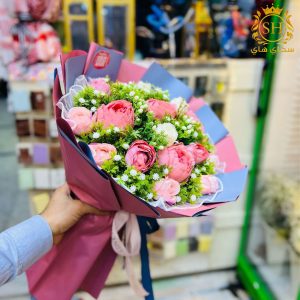 باقة ورد صناعي توليب