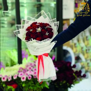 باقة ( خطوبة ) ورد طبيعي جوري احمر